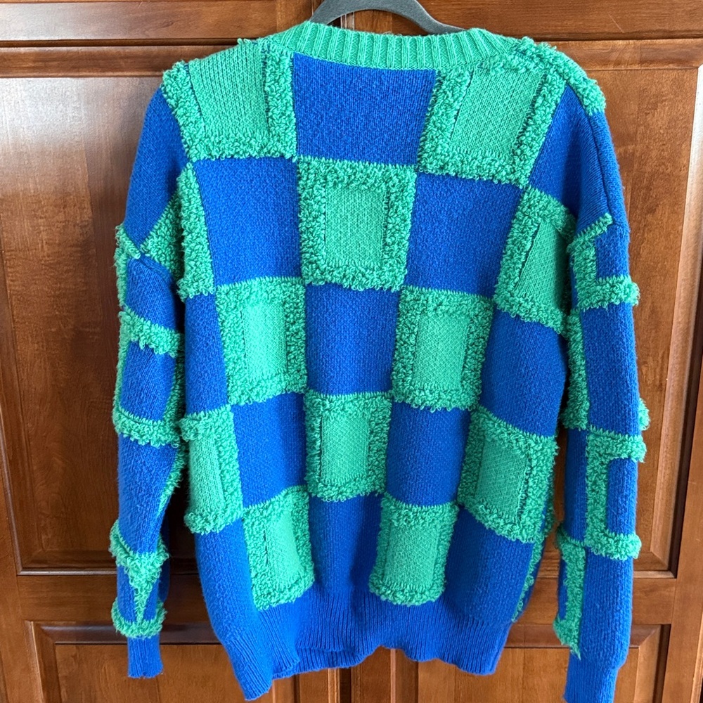 Chunky Checkered Cardigan - Picture 2 of 7